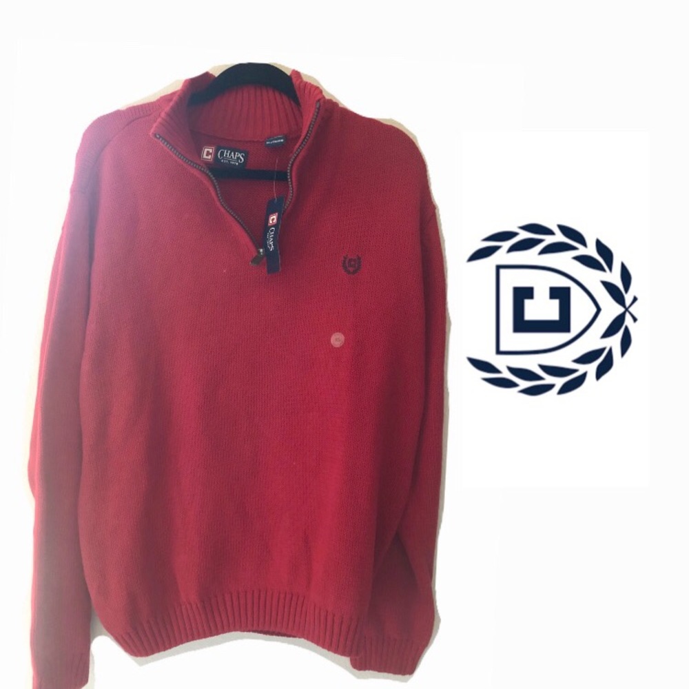 XL Men’s brand new with tags Chaps sweater Red